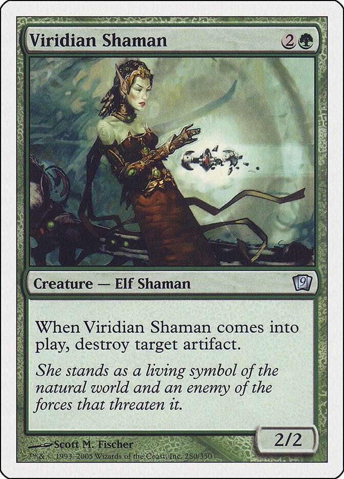 Viridian Shaman 280 card from 9th Edition