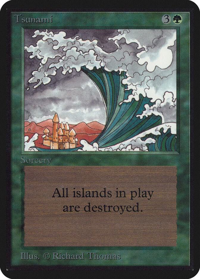 Tsunami card from Alpha Edition