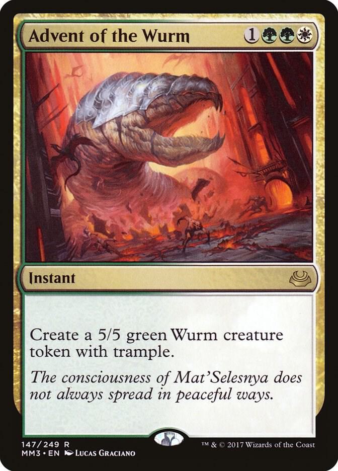 Advent of the Wurm 147 card from Modern Masters 2017