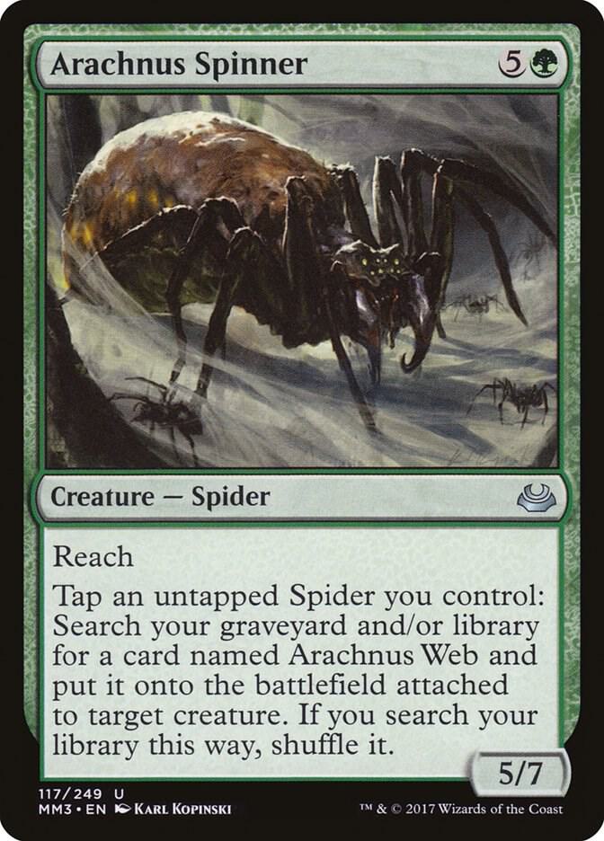 Arachnus Spinner 117 card from Modern Masters 2017