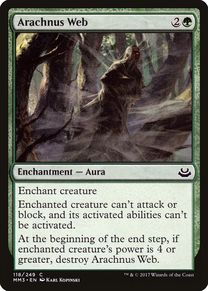 Arachnus Web 118 card from Modern Masters 2017