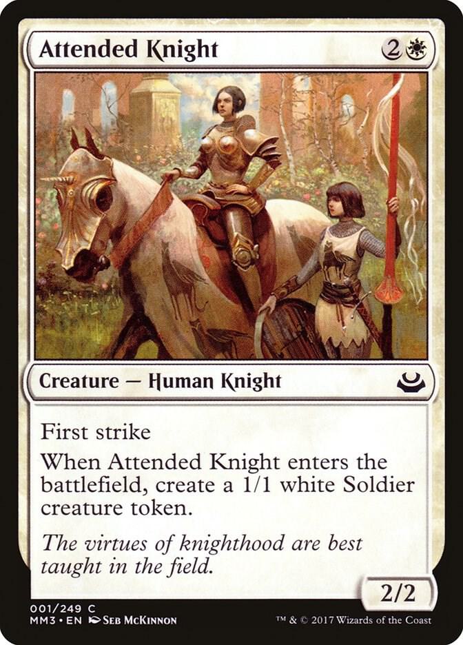 Attended Knight 1 card from Modern Masters 2017