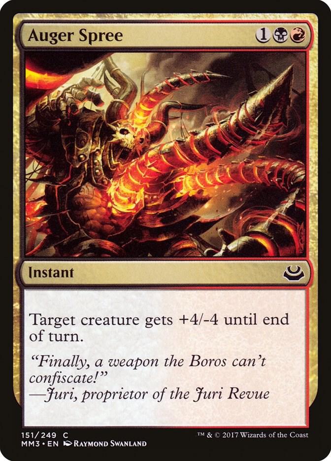 Auger Spree 151 card from Modern Masters 2017