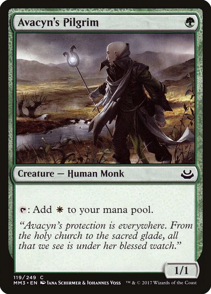 Avacyn's Pilgrim 119 card from Modern Masters 2017