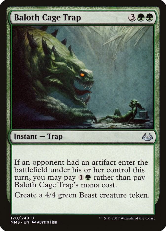 Baloth Cage Trap 120 card from Modern Masters 2017