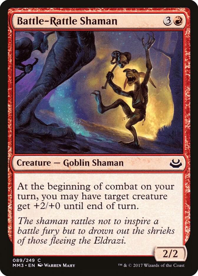 Battle-Rattle Shaman 89 card from Modern Masters 2017