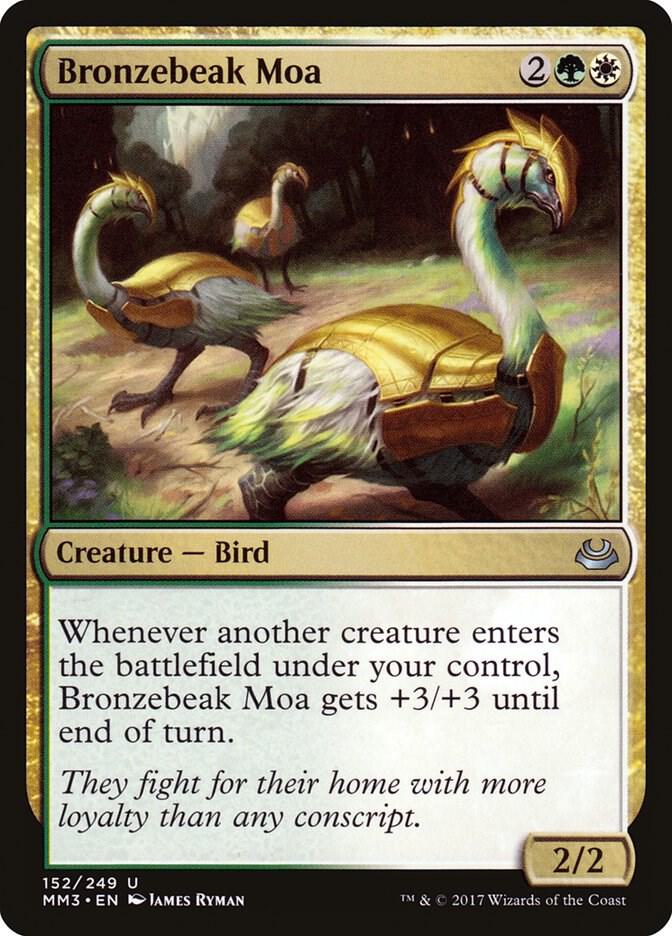Bronzebeak Moa 152 card from Modern Masters 2017