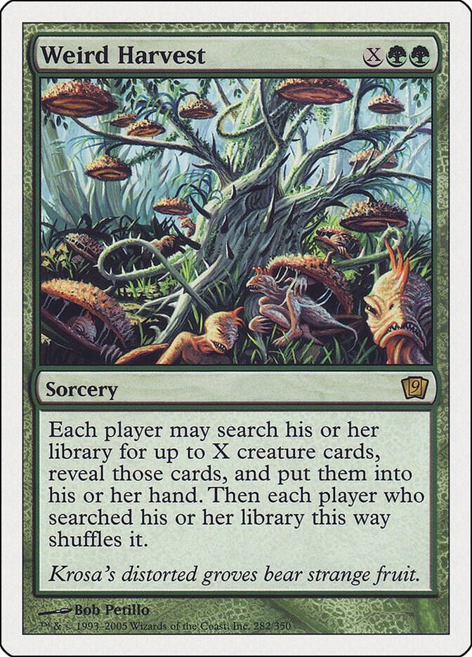 Weird Harvest 282 card from 9th Edition