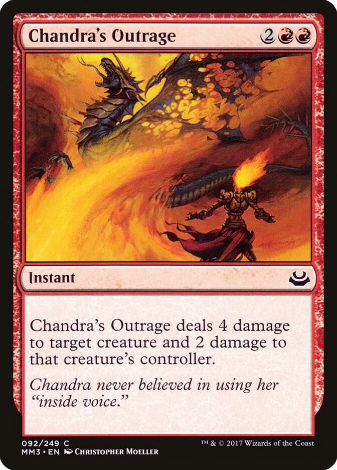 Chandra's Outrage 92 card from Modern Masters 2017
