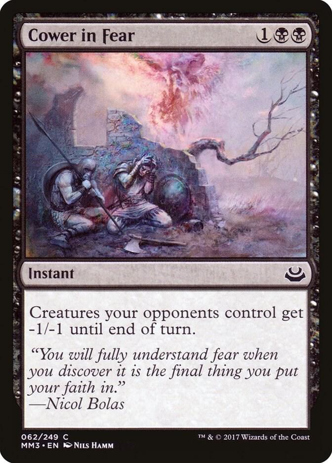 Cower in Fear 62 card from Modern Masters 2017
