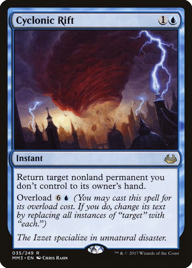 Cyclonic Rift 35 card from Modern Masters 2017
