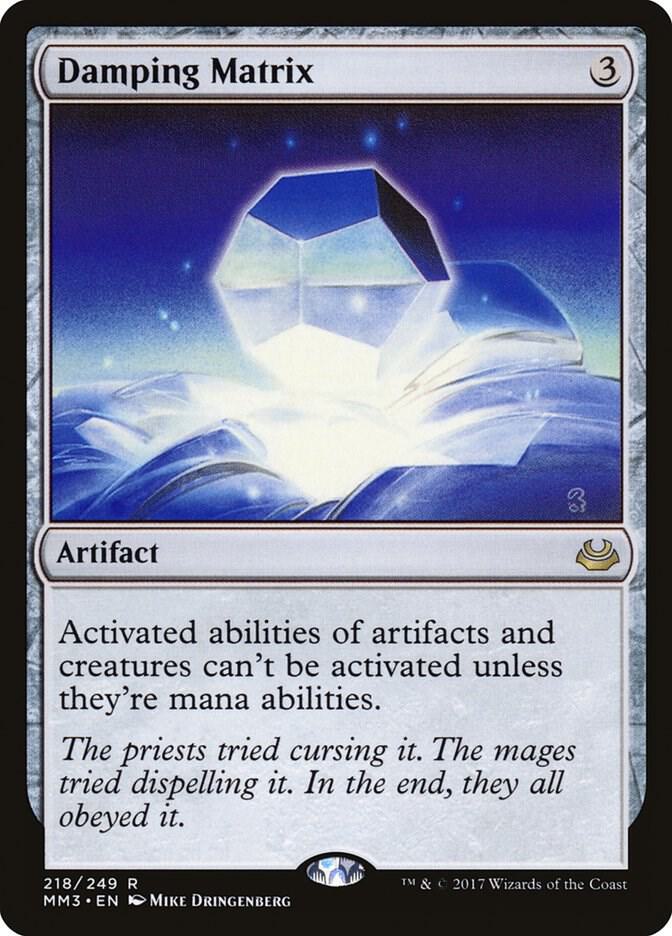 Damping Matrix 218 card from Modern Masters 2017