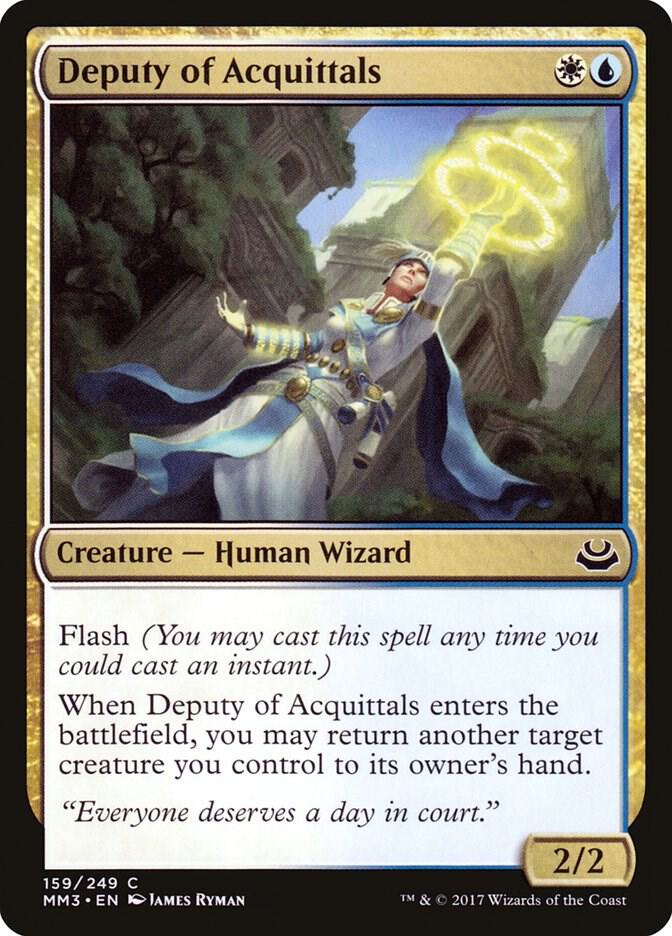 Deputy of Acquittals 159 card from Modern Masters 2017