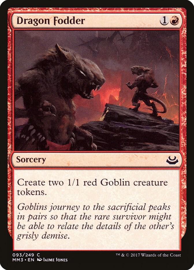 Dragon Fodder 93 card from Modern Masters 2017