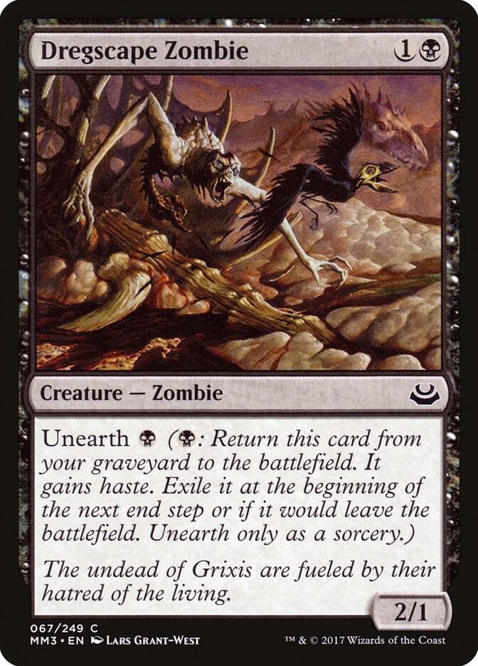 Dregscape Zombie 67 card from Modern Masters 2017
