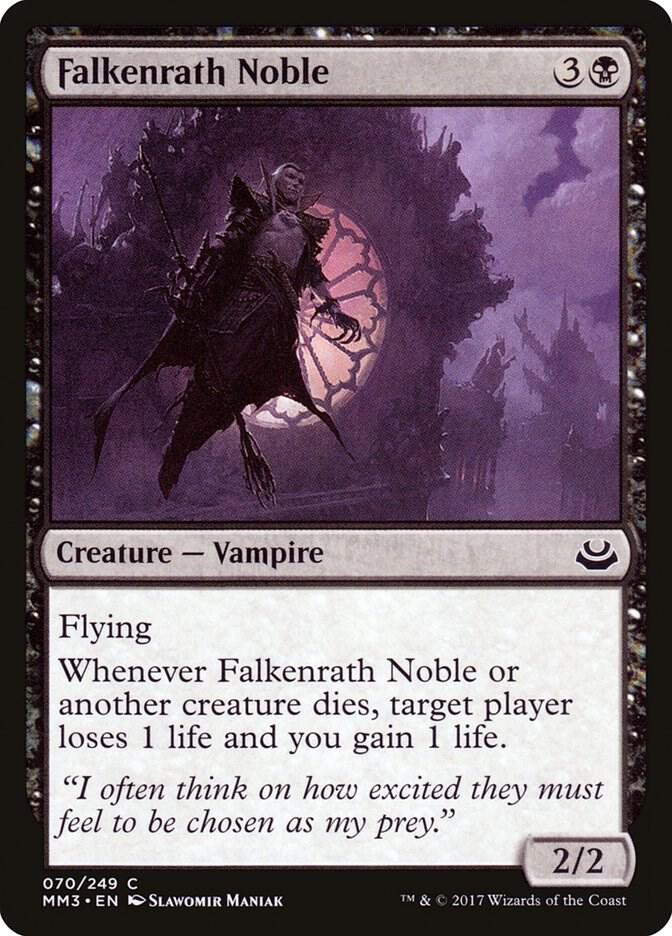 Falkenrath Noble 70 card from Modern Masters 2017