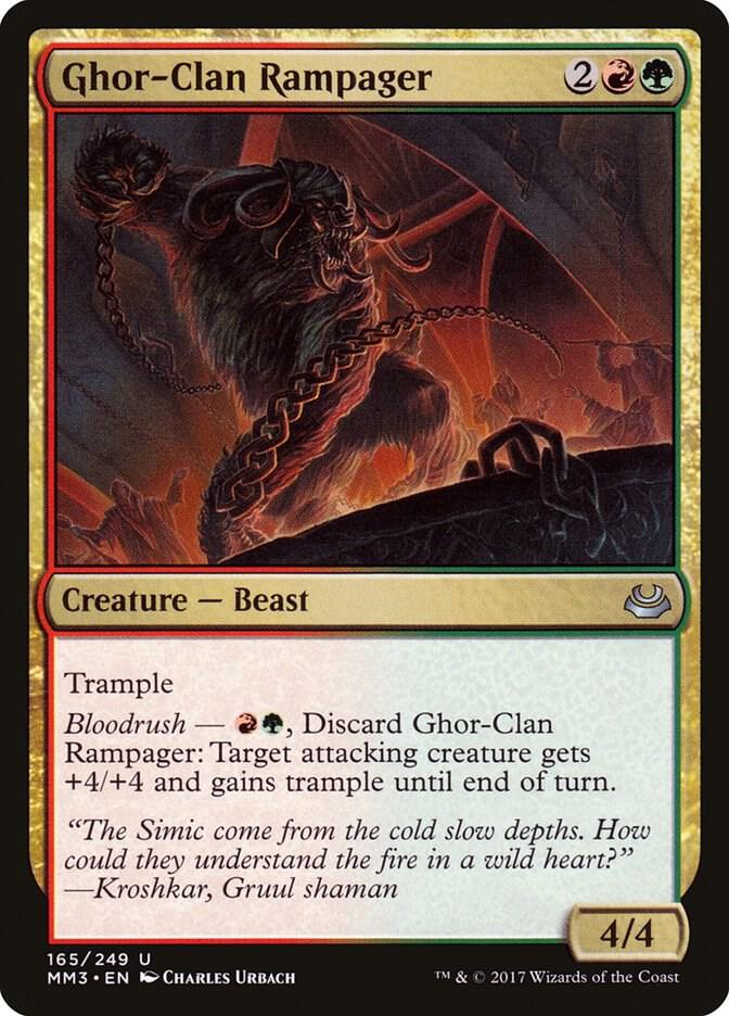 Ghor-Clan Rampager 165 card from Modern Masters 2017
