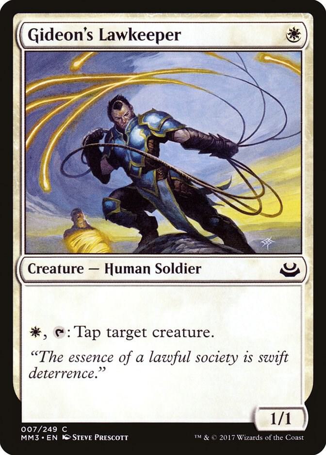 Gideon's Lawkeeper 7 card from Modern Masters 2017