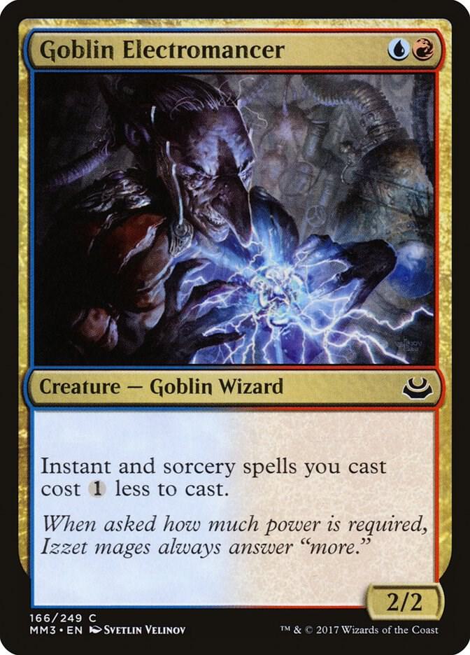 Goblin Electromancer 166 card from Modern Masters 2017