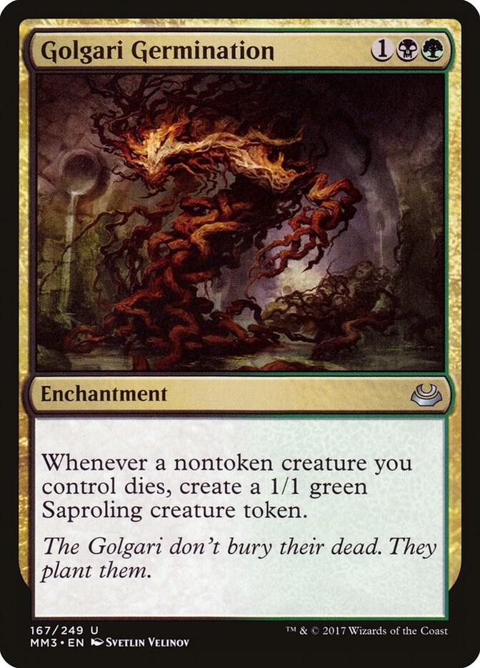 Golgari Germination 167 card from Modern Masters 2017