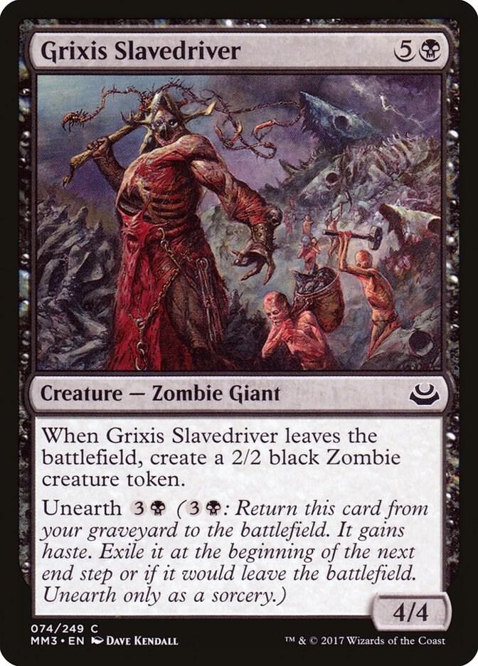 Grixis Slavedriver 74 card from Modern Masters 2017