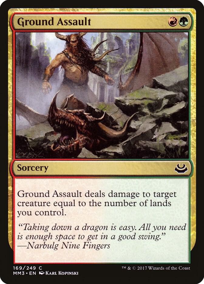 Ground Assault 169 card from Modern Masters 2017