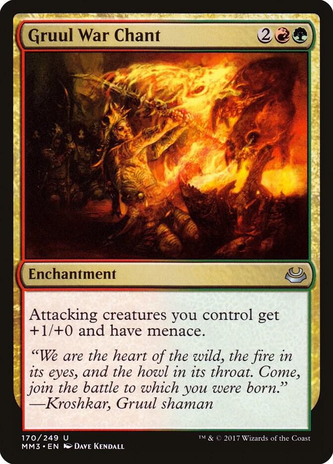 Gruul War Chant 170 card from Modern Masters 2017