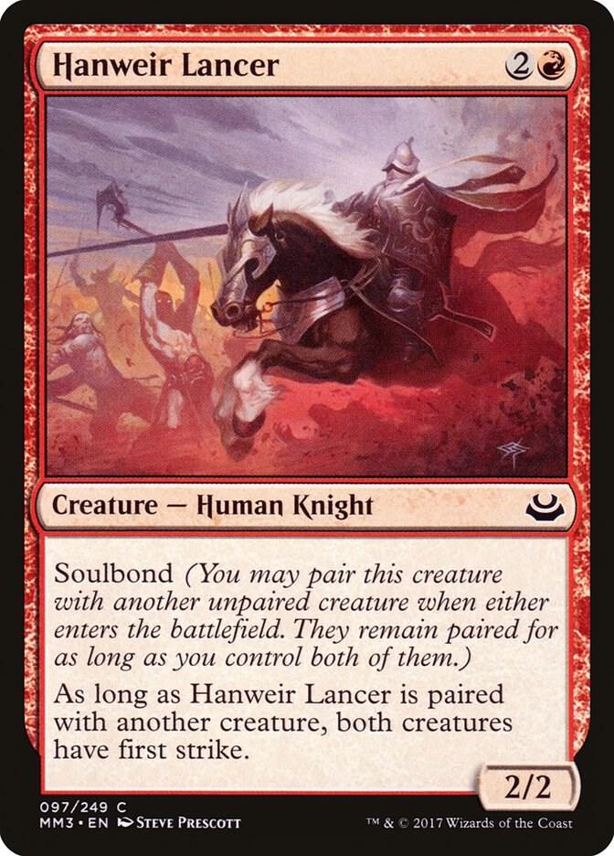 Hanweir Lancer 97 card from Modern Masters 2017
