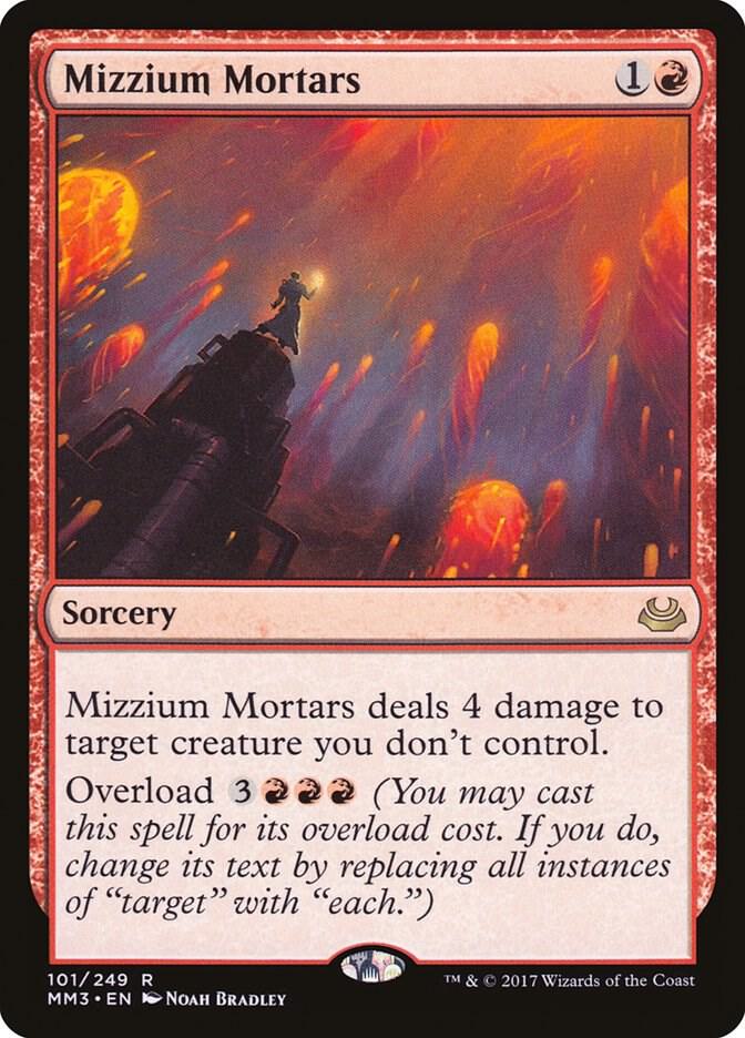 Mizzium Mortars 101 card from Modern Masters 2017
