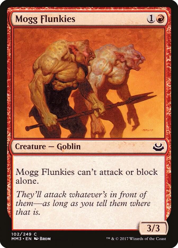 Mogg Flunkies 102 card from Modern Masters 2017