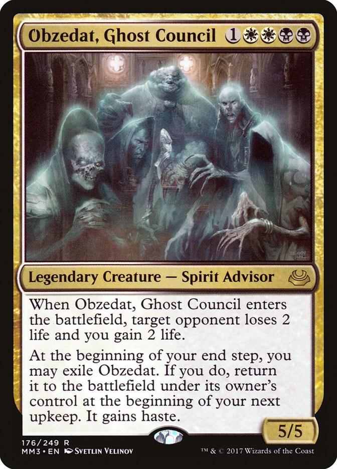 Obzedat, Ghost Council 176 card from Modern Masters 2017
