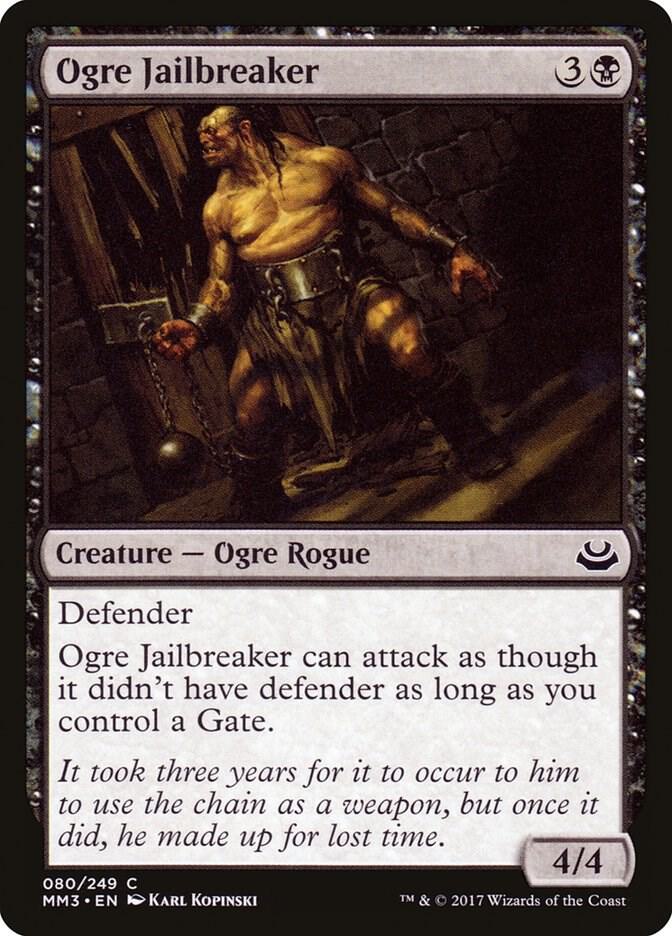 Ogre Jailbreaker 80 card from Modern Masters 2017