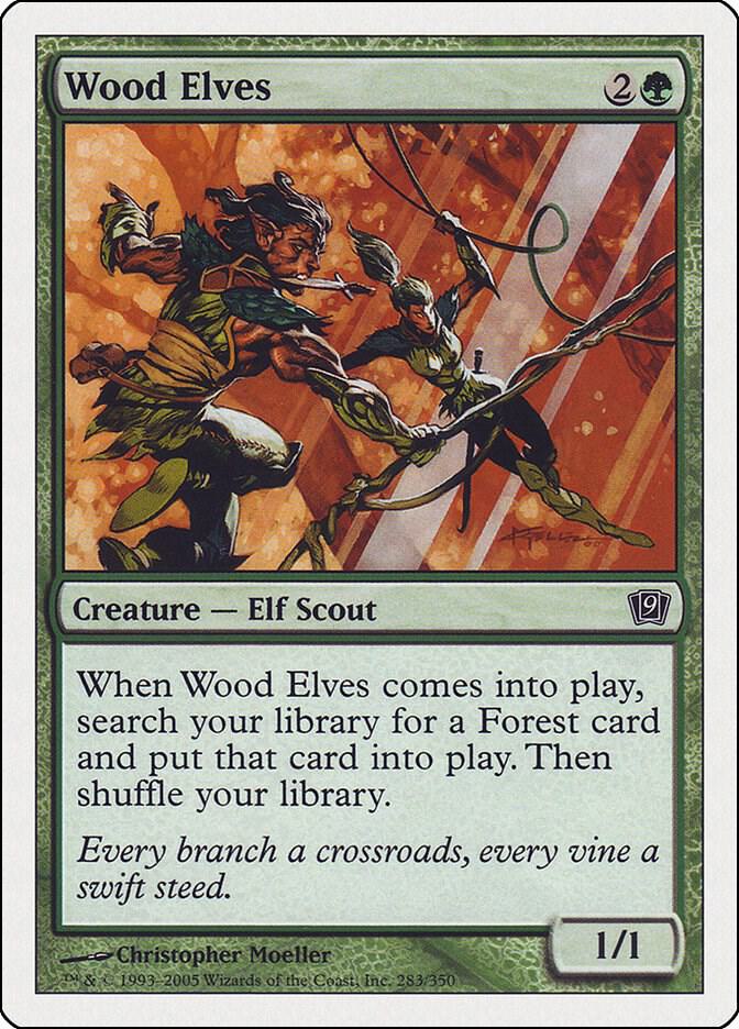 Wood Elves 283 card from 9th Edition