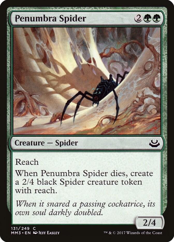 Penumbra Spider 131 card from Modern Masters 2017
