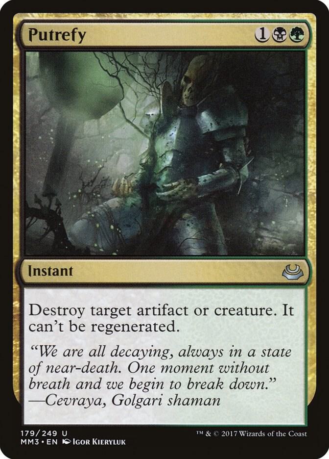 Putrefy 179 card from Modern Masters 2017
