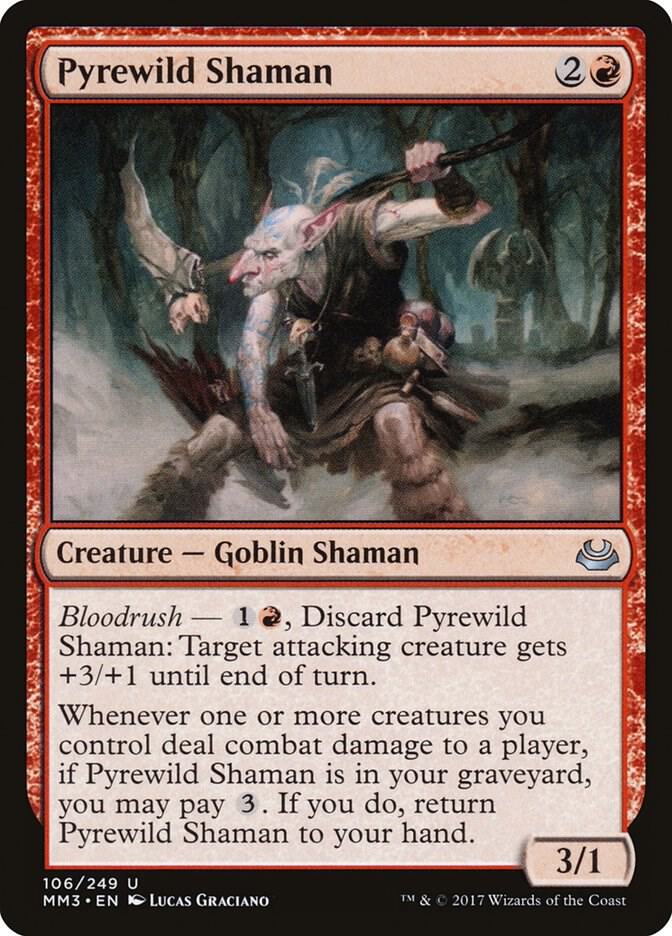 Pyrewild Shaman 106 card from Modern Masters 2017