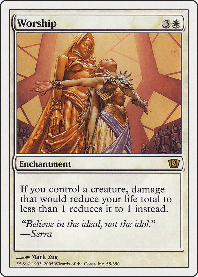 Worship 55 card from 9th Edition