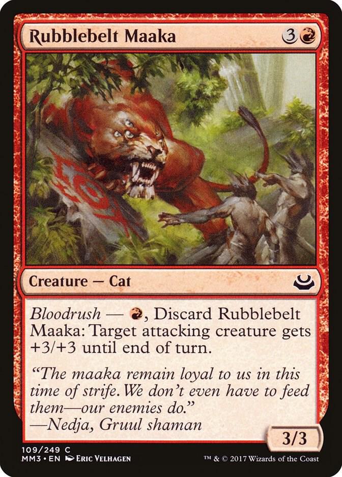 Rubblebelt Maaka 109 card from Modern Masters 2017
