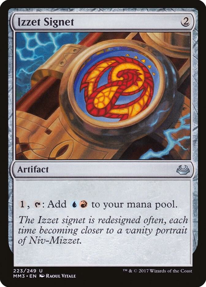 Izzet Signet 223 card from Modern Masters 2017