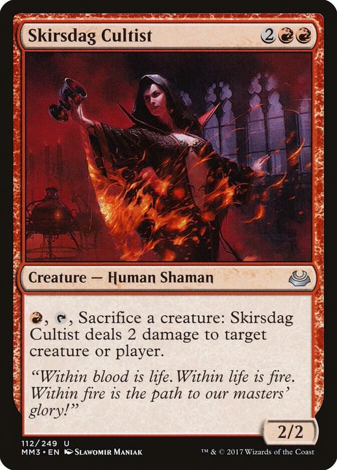 Skirsdag Cultist 112 card from Modern Masters 2017