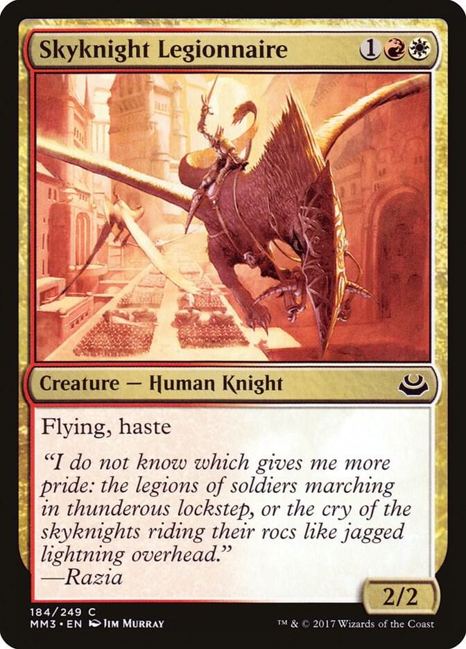Skyknight Legionnaire 184 card from Modern Masters 2017