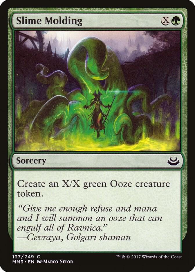 Slime Molding 137 card from Modern Masters 2017