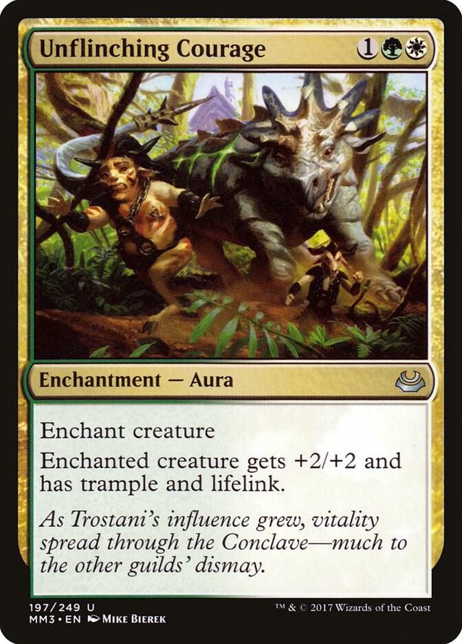 Unflinching Courage 197 card from Modern Masters 2017