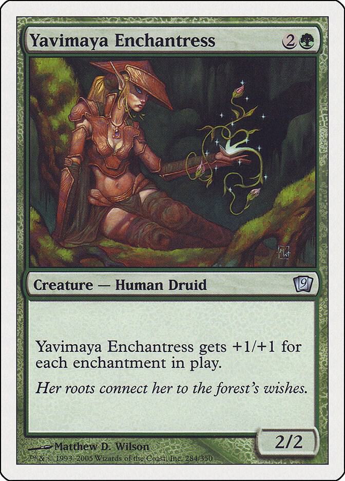 Yavimaya Enchantress 284 card from 9th Edition