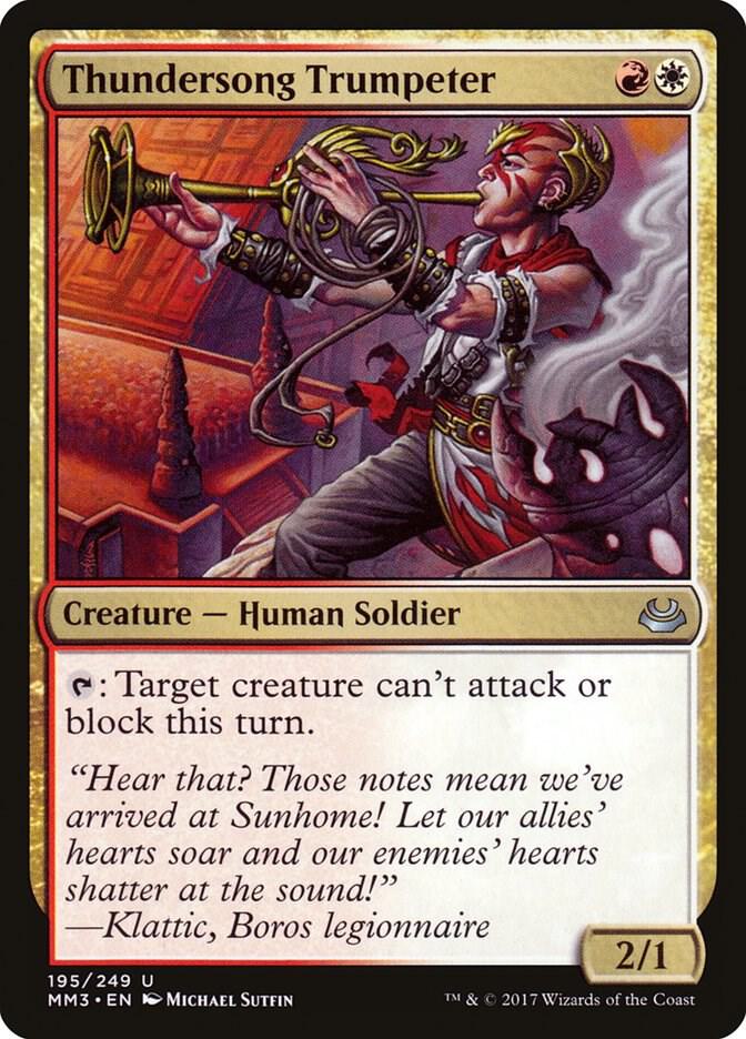 Thundersong Trumpeter 195 card from Modern Masters 2017