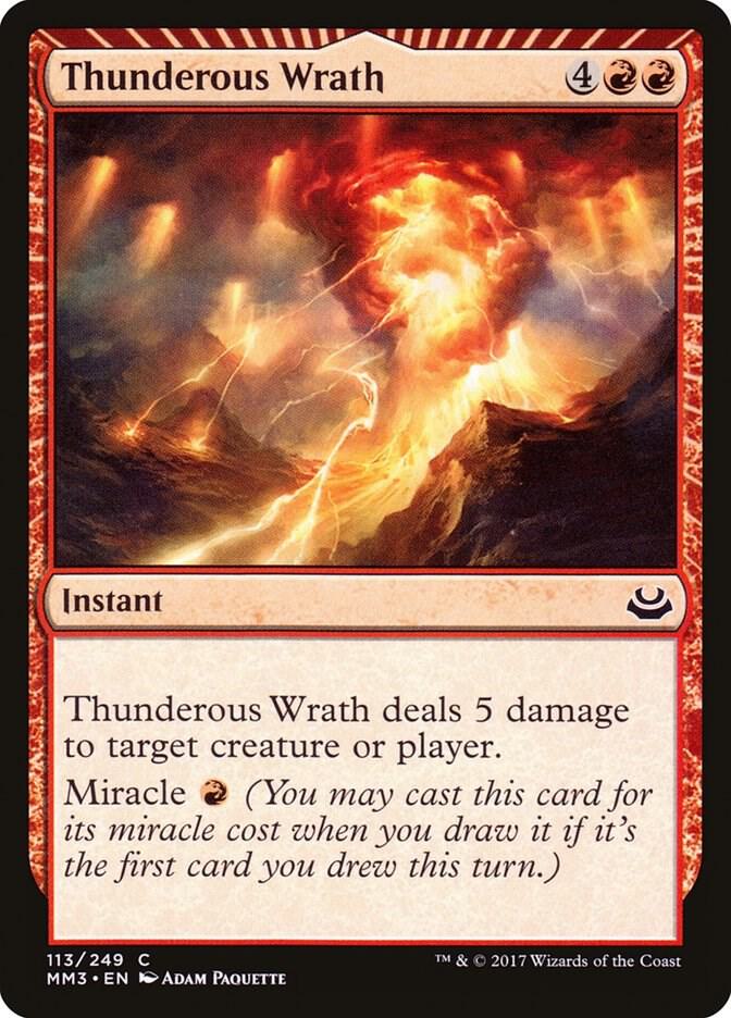 Thunderous Wrath 113 card from Modern Masters 2017