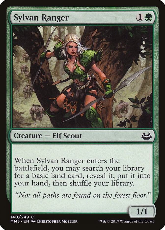 Sylvan Ranger 140 card from Modern Masters 2017