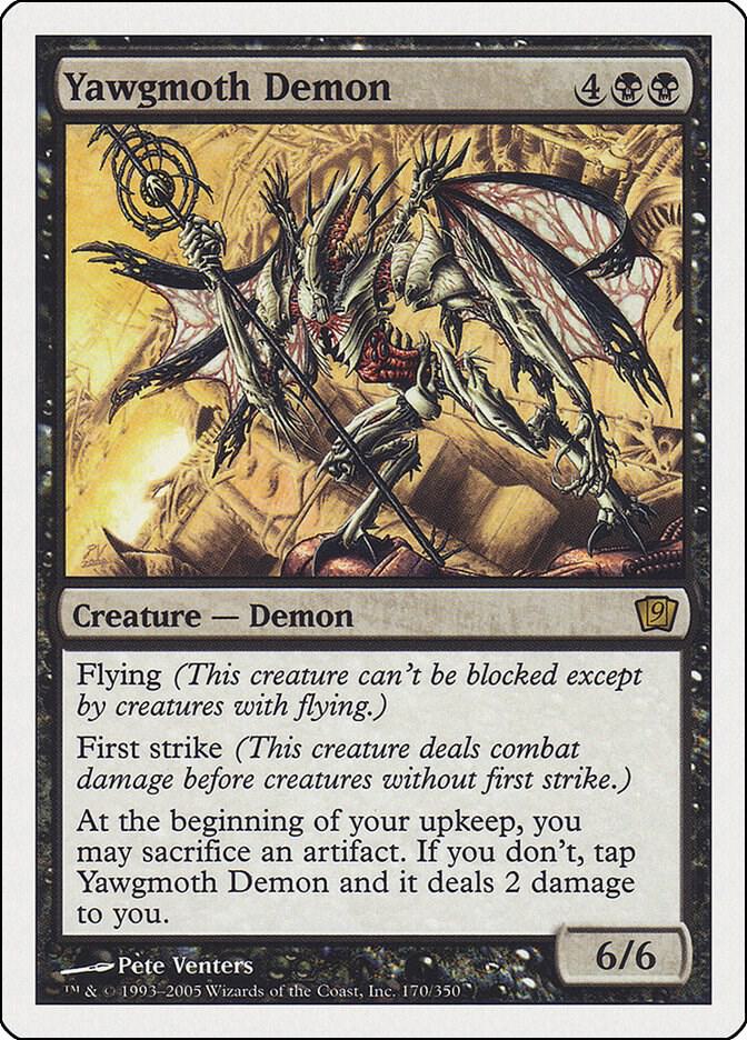 Yawgmoth Demon 170 card from 9th Edition