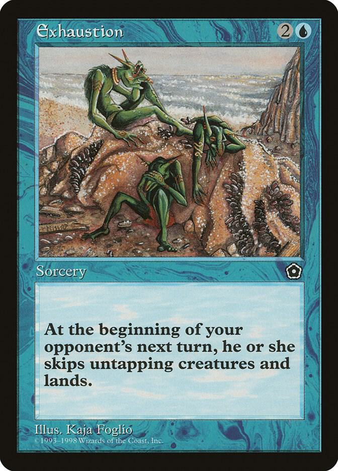 Exhaustion card from Portal Second Age