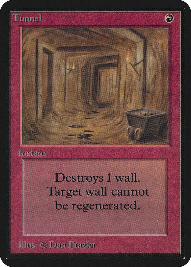 Tunnel card from Alpha Edition